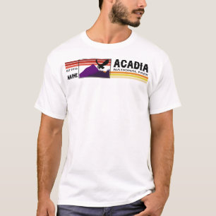 T-shirt Falcon du parc national de l'Acadie avec montagnes