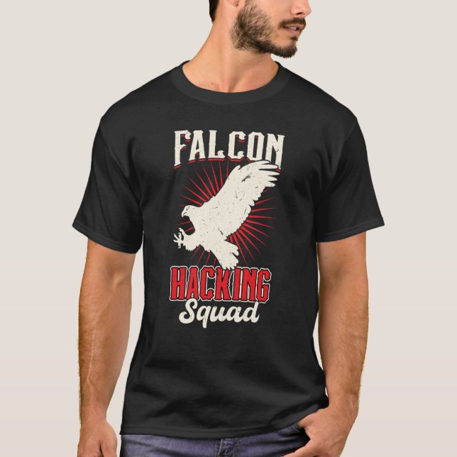 T-shirt Falcon Hacking Squad Falconry (Devant)