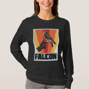 T-shirt Falcon Retro Vintage Falcon Avec Faucon Et Aigle