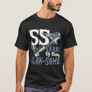 T-shirt Falconer 55 ans Anniversaire Falconry