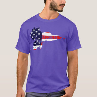 T-shirt Falconer américain