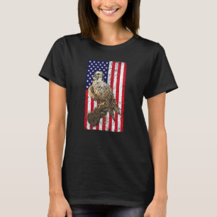 T-shirt Falconer américain Flag Falconry américain