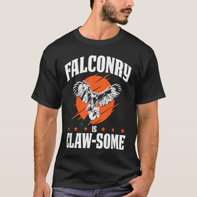 T-shirt Falconer Falcon Hunter Falconer Tracker Duck Hunte (Devant)