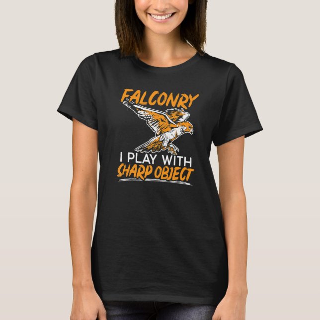 T-shirt Falconry Falcon chasse maître Falconer 2 (Devant)