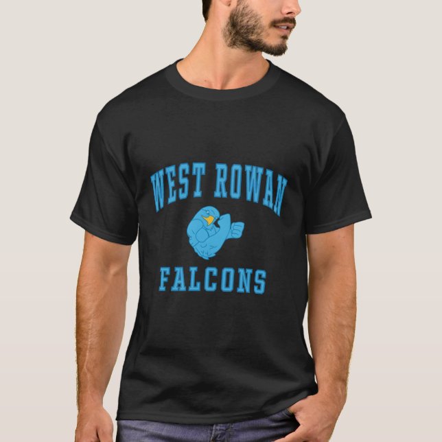 T-shirt Falcons de l'école secondaire West Rowan C1 (Devant)