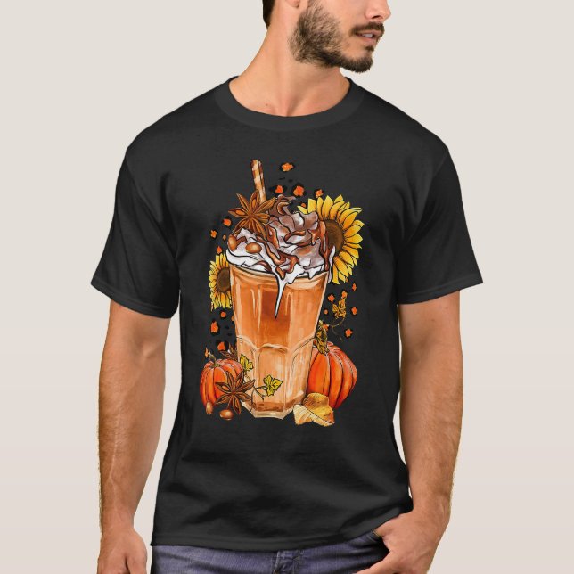 T-shirt Fall Coffee  Pumpkin Spice Autumn Season Thanksgiv (Devant)