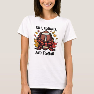 T-shirt Fall, Flannel et Football - Cosy Autumn Sports