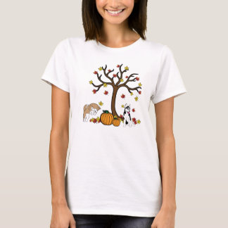 T-shirt Fall Siberian Husky