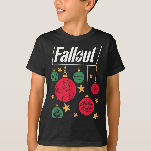 T-shirt Fallout Logo Christmas Ornaments Video Game  (Devant)