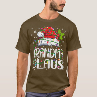 T-shirt Fame Grand-mère Claus feux de Noël Pyjama Fami