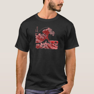 T-shirt Fameux Classic japonais Fine Grande vague Hokusai 