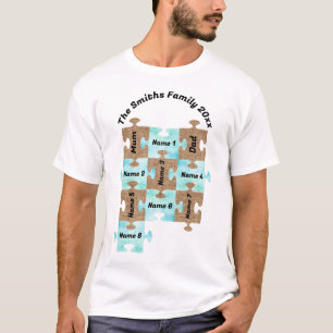 T-shirt familial personnalisé - Dix pièces de puzz