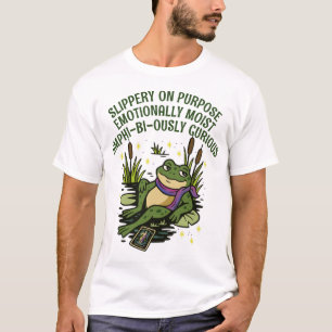 T-shirt Familier Grenouille : Glissant, Humide & Amphi-bi-