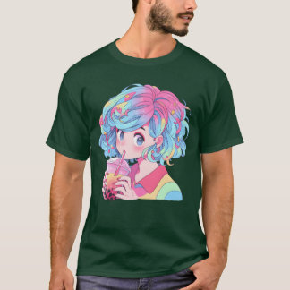 T-shirt Famille Anime Et Boba Bubbleea