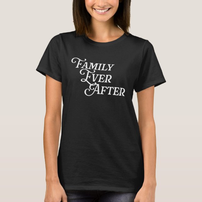 T-shirt Famille Après Adopter Le Mois D'Adoption Adopté (Devant)