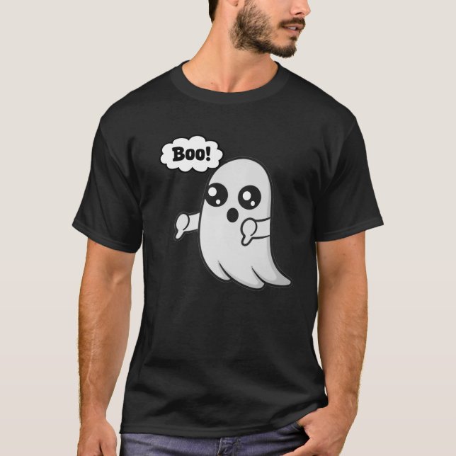 T-shirt famille Boo Halloween mignonne (Devant)