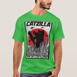 T-shirt Famille Catzilla