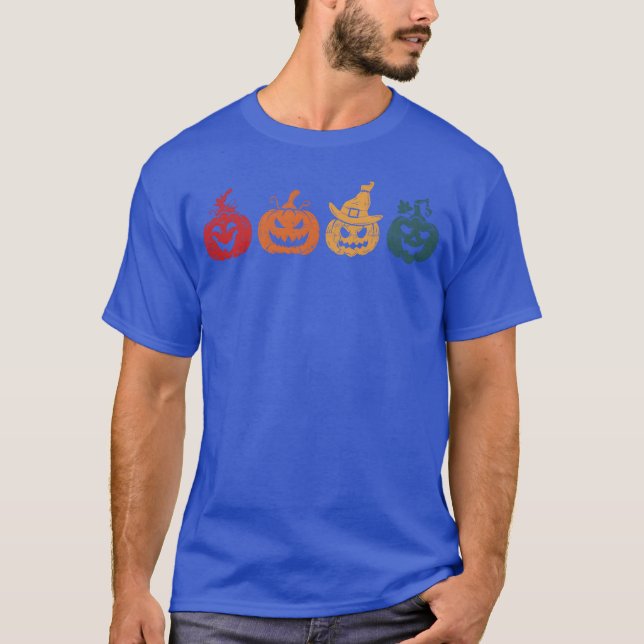 T-shirt Famille Citrouille Halloween (Devant)