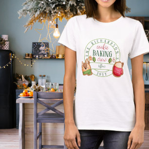 T-shirt Famille Correspondant Noël Cookie Baking Crew