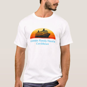 T-shirt Famille Croisière Coucher de soleil vacances Perso