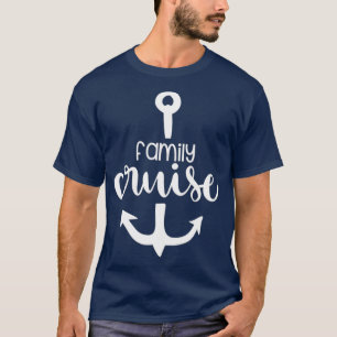 T-shirt Famille Croisière Vacances Voyage Bateau Ancre Enf