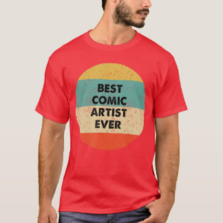 T-shirt Famille d'artiste de bande dessinée