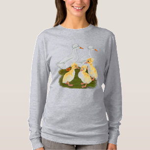 T-shirt Famille de canards à crête
