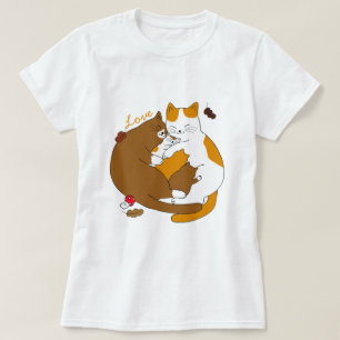 T-shirt Famille de chats mignons