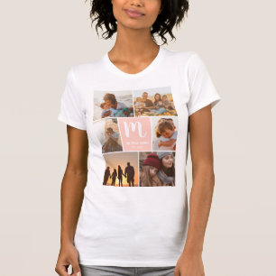T-shirt Famille de cool amusant monogramme 6 photo montage