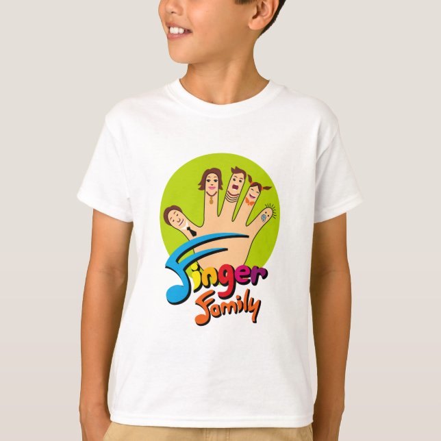 T-shirt Famille de doigt (Devant)