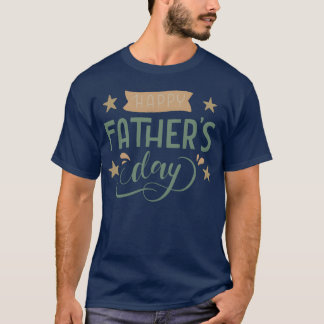 T-shirt famille de fêtes des pères heureuse