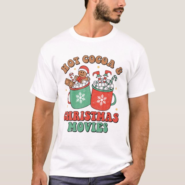 T-shirt Famille de films de Noël (Devant)