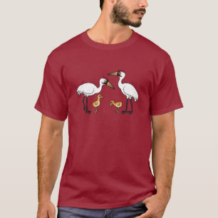 T-shirt Famille de grue de huée