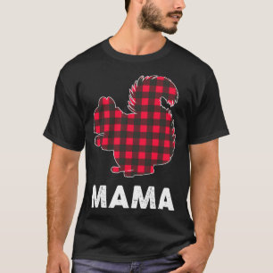 T-shirt Famille de jumelage de Noël d'écureuil de Mana rou