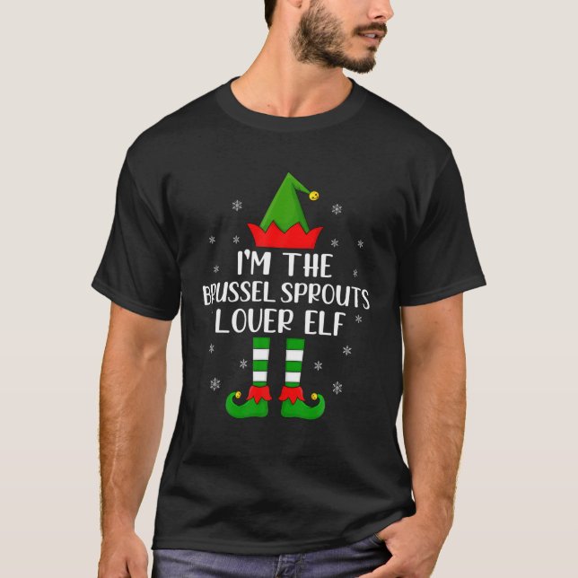 T-shirt Famille de jumelage Je suis The Brussel Sprout Lov (Devant)