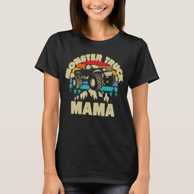 T-shirt Famille de jumelage Monster Truck Mama (Devant)