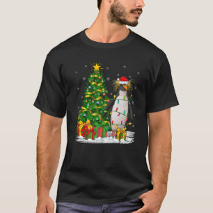 T-shirt Famille de l'arbre d'éclairage de Noël corresponda