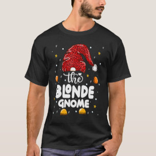 T-shirt Famille de léopard gnome blond assortie pour Noël 