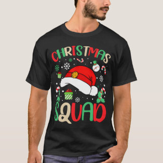 T-shirt Famille de l'équipe de Noël correspondant Pajama d