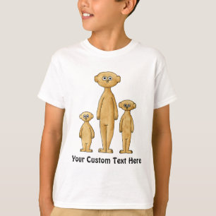 T-shirt Famille de Meerkat