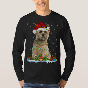 T-shirt Famille de Noël Correspondant Santa Hat Cairn Terr