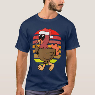 T-shirt Famille de poulet Noël