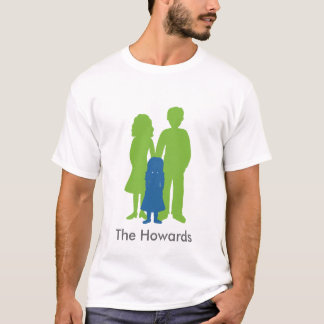 T-shirt Famille de trois avec la fille