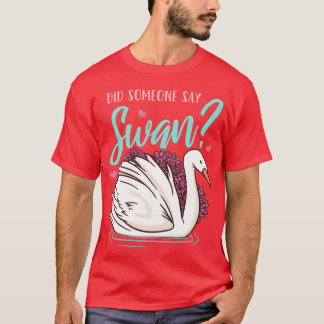 T-shirt Famille d'oiseaux aquatiques Swans