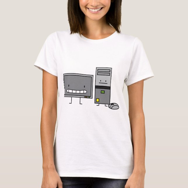 T-shirt Famille d'ordinateur IL tour de PC de souris (Devant)