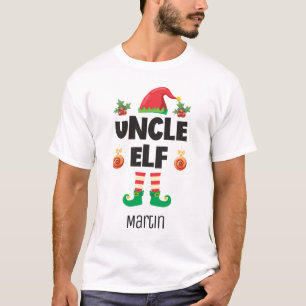 T-shirt Famille elfe oncle correspondant nom de la tenue d