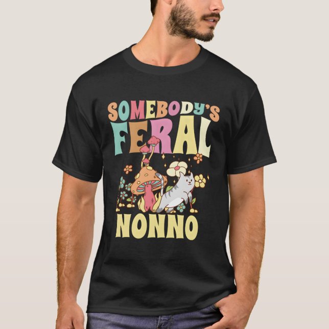 T-shirt Famille Feral Nonno Italienne Grand-Père Sauvage (Devant)