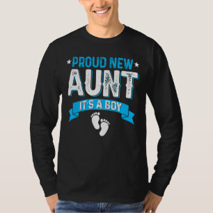 T-shirt Famille Genre Révéler Fière Nouvelle Tante C'est u