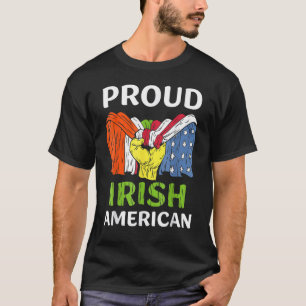 T-shirt Famille Irlandaise Américaine Fière Irlande Racine