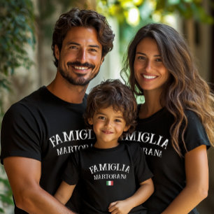T-shirt Famille Italienne Famille Personnalisée Réunion No